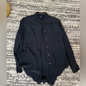 Madewell blouse black xs - 100% silk